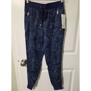 Jones New York Sport Blue Jogger Size Small Zip Pocket Drawstring NWT Cuffed